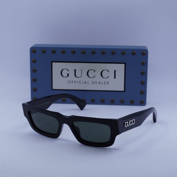 Gucci GG1838S 001 Cat Eye Sunglasses - Black\Grey - Picture 1 of 8